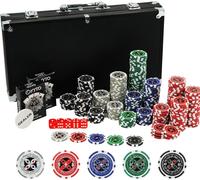 Chenquansarl-Kit De Poker 300 Pièces - Idéal Pour Texas Hold Em - Avec Val , Jetons De Poker Et Cartes De Poker - Parfait Pour Les Professionnels Et Les Débutants En Cash Game Et Tournoi Poker
