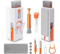 ChenQuanSarl-Kit Nettoyage Clavier, 11 En 1 Nettoyeur Claviers Pc Multifonctionnel, Keyboard Cleaner À Outils, Pour Tablette, Téléphones, Ordinateur, Écouteurs, Orange