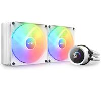 ChenQuanSarl-Kraken 280 Rgb - Rl-Kr280-W1 - Refroidisseur Pour Processeur Aio De 280 Mm - Écran Lcd Carré De 1,54 Pouce Personnalisable Pour Les Images, Les Indicateurs De Performance, Etc. - Blanc