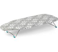 ChenQuanSarl-La023735Ikateu7 Mini/Petite Table Planche À Repasser, Pliable Et Peu Encombrante, 73 X 31 Cm, Motif De Ikat, Idéale Table Repas Voyage, Housse 100% Coton, Jambes Facilement Pliables