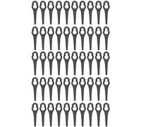 ChenQuanSarl-Lame De Tondeuse À Gazon, 50 Pièces De Lames En Plastique Pour Tondeuse À Gazon Pour Bosch Alm 28/Alm 30/Art 23 Accu/Art 23 U(Noir)