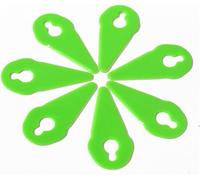 ChenQuanSarl-Lames De Tondeuse En Plastique,50 Pcs Lames En Plastique De Rechange Lame Coupe Bordure Tondeuse À Gazon Pour Jardin Et Pelouse Coupe Bordures