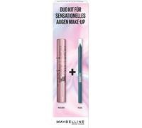 Chenquansarl-Lash Sensational Sky High Mascara Noir + Eyeliner Imperméable Avec Texture Gel Résistante Aux Taches 814 Blue Disco