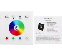ChenQuanSarl-Le Panneau Tactile Fixé Au Mur De Panneau Tactile De Rvb A Mené Le Contrôleur De Bande Et À Distance Avec Le Cc 12-24V Pour Rgb/Rgbw/Rgb + Cct Bande Lumineuse Led À Changement De Couleur