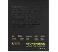 Chenquansarl-Legion Watercolor Pad, 140lb, Cold Press, 8 By 10 Inches, Black Paper, 15 Sheets Bloc Aquarelle Froid 20,3 X 25,4 Cm, Feuilles De Papier Noir, 8-X-10-Inch