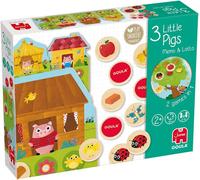 Chenquansarl-Les 3 Petits Cochons Mémo & Loto - Jeu De Société Pour Enfant - Dès 2 Ans