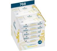 Chenquansarl-Lingettes B¿¿B¿¿ Au Liniment Ol¿¿O Calcaire - 768 Lingettes Bebe Pour Le Change - D¿¿S La Naissance - Lot De 12 Paquets De 64 Lingettes