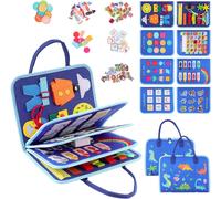 ChenQuanSarl-Livre Montessori, Busy Board Montessori, Jouet Montessori 2 Ans, Jouets D'Activité Et De Développement, Planche D'Activités Jouet Éducatif Sensoriel,Cadeaux Adaptés Aux Garçons Et Aux Fi