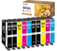 ChenQuanSarl-Lot De 10 Cartouches D'Encre 603Xl Compatibles Avec 603 Xl 603 Pour Xp 3100 Expression Home Xp-2100 Xp-2105 Xp-2150 Xp-2155 Xp-3100 Xp-3105 Xp-3150 Xp-3155 Workforce Wf-2810