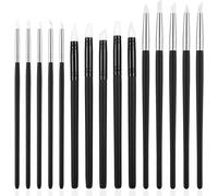 ChenQuanSarl-Lot De 15 Pinceaux En Silicone, Pinceaux En Caoutchouc, Peinture Par Numéro, Ensemble De Pinceaux En Silicone, Outils De Modelage, Outils De Modelage, Outils D'Argile, Pour Modélisation