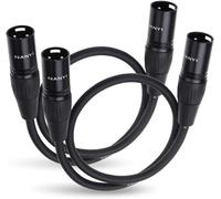 ChenQuanSarl-Lot De 2 Câbles Pour Microphones Xlr Vers Xlr, Câble Xlr Mâle Vers Mâle À 3 Broches Avec Cuivre Sans Oxygène, 4,8 M