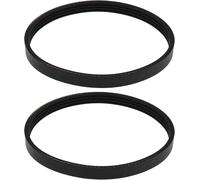 ChenQuanSarl-Lot De 2 Courroies Trapézoïdales En Caoutchouc 4Pj310 310 Mm Pour Tondeuse À Gazon Et Tronçonneuse Noires