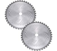 ChenQuanSarl-Lot De 2 Lames De Débroussailleuse 40T Pour Tronçonneuse 25,4 Cm Tête De Coupe Pour Débroussailleuse De Jardin, Tondeuse À Gazon, Alé De 2,5 Cm De Diamètre