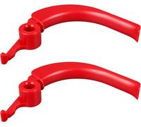 ChenQuanSarl-Lot De 2 Leviers De Positionnement Rouges Pour Tondeuse À Gazon Bosch Rotak 320 340 32 34 36 37
