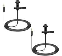 ChenQuanSarl-Lot De 2 Microphones Cravate Compatibles Avec Dji Mic 2 Et Rode Wireless Pro/Wireless Go 2/Ii Émetteurs ¿ Micro Omnidirectionnel Lav Portable Pour Vlog, Interview, Diffusion En Continu,