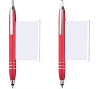 Chenquansarl-Lot De 2 Stylos À Bille Rouges Avec Feuille De Triche, Stylos À Bille Rétractables Pour L'école, Le Bureau, Les Fournitures D'écriture