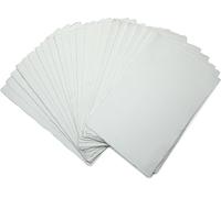 Chenquansarl-Lot De 25 Feuilles De Papier Lisse En Coton Blanc Fait À La Main (400 G/M²) (21 X 14,7 Cm (A5)), Papier Pressé À Froid Pour Croquis, Dessin, Notes, Loisirs Créatifs, Aquarelle/Papier Mix