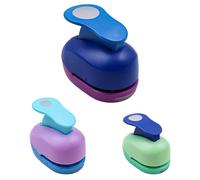 Chenquansarl-Lot De 3 Mini Perforatrices Rondes En Papier Colorées Pour Loisirs Créatifs, Album Photo, Loisirs Créatifs, Album Photo Pour Enfants (8 Mm, 15 Mm, 25 Mm, Couleur Aléatoire)