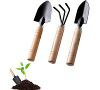 ChenQuanSarl-Lot De 3 Petite Pelle Jardinage, Outils De Jardinage Kit Jardinage Enfant 1 Pelle À Terreau, 1 Transplantoir, 1 Fourche Pour Pot De Jardin, Plantes Et Semis