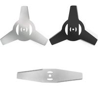 ChenQuanSarl-Lot De 3 Têtes De Rechange Pour Tondeuse À Gazon Électrique, Lame À 3 Dents Et 1 Lame De Débroussailleuse En Métal, Lame De Désherbeur Pour Tondeuse À Gazon Électrique