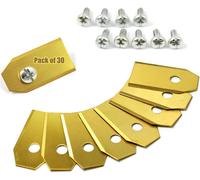 ChenQuanSarl-Lot De 30 Lames De Rechange Pour Tondeuse Husqvarna Automower Gardena Mcculloch Rob Flymo Yardforce Matrix Grizzly Brast ¿ Vis Incluses