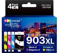 ChenQuanSarl-Lot De 4 Cartouches D'Encre 903Xl Compatibles Avec 903 Xl Multipack 903 Pour Officejet 6950 Officejet Pro 6970 6960 Imprimante Tout-En-Un
