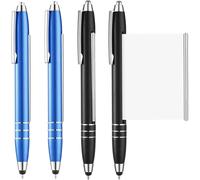 Chenquansarl-Lot De 4 Stylos À Bille Avec Notes De Triche - Avec Recharge De Rechange - De Qualité Supérieure - Pour L'école, Le Bureau, Les Affaires