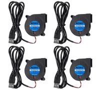 ChenQuanSarl-Lot De 4 Ventilateurs De Refroidissement 50 Mm 50 X 15 Mm Usb 5 V 5015 Turbo Case Fan Refroidisseur Pour Ventilateur D'Échappement De Rechange