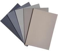 Chenquansarl-Lot De 5 Feuilles De Papier Pastel Poncé Avec 2 Crayons Pastel Doux (Noir Et Blanc). Papier Abrasif De Petite Taille Pour Pastels Doux Et Charbon De Bois (27,2 X 19,1 Cm)