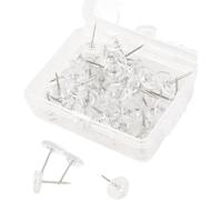 Chenquansarl-Lot De 50 Épingles Puna S Transparentes De 16 Mm Avec Boîte En Plastique Pour Tableau D'affichage, Bureau, École, Maison, Mur, Carte Du Monde