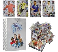 Chenquansarl-Lot De 55 Cartes Star De La Coupe Du Monde - Cartes De Football - Uefa Champions League - Cartes À Collectionner Pour Enfants - Pour Les Fans, Les Enfants, Les Adolescents (Argent)