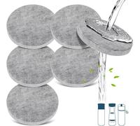 ChenQuanSarl-Lot De 6 Disque Filtres À Eau De Qualité Supérieure Pour Bouteilles Compatible Avec Brita Fill & Go - Élimine 99% De Pfas Chlore Microparticules Autres Substances Altérant Le Goût Dans L