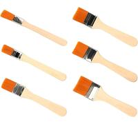 Chenquansarl-Lot De 6 Grands Pinceaux Plats Larges Pour Vernis, Aquarelle, Peinture Acrylique, Meubles