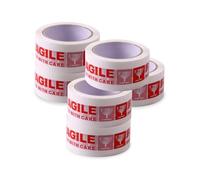 ChenQuanSarl-Lot De 6 Rouleaux De Ruban Adhésif D'Emballage Robuste Et Fragile - 48 Mm X 66 M - Ruban D'Emballage Durable Pour Boîtes De Déménagement, Scellage De Colis Et Stockage À Long Terme