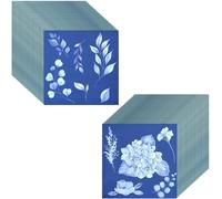 ChenQuanSarl-Lot De 60 Feuilles De Papier Cyanotype, Kit D'Impression Solaire, Papier Solaire Haute Sensibilité, Kit D'Impression Naturel, Papier D'Art