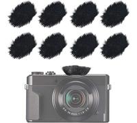 ChenQuanSarl-Lot De 8 Bonnettes Anti-Vent En Fourrure Pour Appareil Photo Reflex Numérique