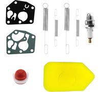 ChenQuanSarl-Lot De 9 Filtres À Air En Mousse À Ressort De Rechange Pour Tondeuse À Gazon 698369 4216 Joint De Membrane 495770 795083 Ampoule D'Aspiration 694394 494408 Bougie D'Allumage 5099 5088 3.
