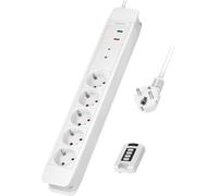 ChenQuanSarl-Lps402 - Multipr - 5 Pr s - Avec Télécommande Pour Jusqu'À 2 Multipr s Simultanées, 5 X Cee 7/3 (Contact De Protection), Longueur De Câble 1,5 M