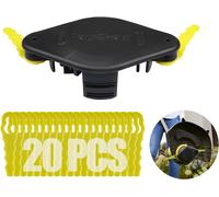 ChenQuanSarl-M À Niveau Rapide Rac155 + Rac158 Double Tête De Lame Dentelée, Compatible Avec Les Ryobi Coupe Bordure Sans Fil, 20 Pcs Lames