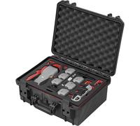 Chenquansarl-Mallette Pour Drone Travel Edition Pour Dji Air 3s Fly More Combo, Télécommande Standard Ou Dji Rc 2, Chargement Des Batteries Dans L'insert, Étanche - Made In Germany (Noir/Rouge-Noir)-T
