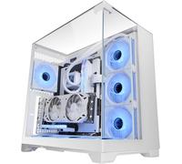 ChenQuanSarl-Marsgaming Mc-Vision, Boîtier Gaming Atx, Triple Verre Trempé Continu Sans Cadre, Structure À Double Chambre, Compatible Avec Cartes Mères À Connecteur Inversé, Support Refroidissement L