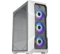 ChenQuanSarl-Masterbox Td500 Mesh V2 - Boîtier Pc Moyen E-Atx Avec Maillage Mesh Polygonal, 3 X Ventilateurs 120Mm Argb Préinstallés, Panneau Latéral Verre Trempé, Usb Type-C 10Gb/S - Blanc