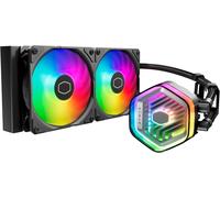 ChenQuanSarl-Masterliquid Atmos 240 Black Watercooler Cpu - Kit Watercooling Aio, Pompe À Double Chambre, Ventilateurs Sickleflow 120 Edge, Argb Gen 2, Brackets Lga1700 & Am5