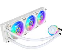 ChenQuanSarl-Masterliquid Pl360 Flux White Edition Refroidisseur Liquide Pour Cpu, Système Watercooling Aio, 3 Ventilateurs 360Mm, Radiateur 240Mm, Contrôleur Rgb Gen2 Inclus, Compatible Amd & Intel