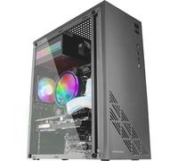 ChenQuanSarl-Mc100, Boîtier De Jeu Atx, Ventilateur Frgb 9Cm, Ventilation Convect-Cool, Noir