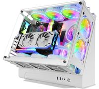 ChenQuanSarl-Mcb, Boîtier Pc Gaming Atx Xl, Custom Premium Edition, Structure Modulaire Double Chambre, Blanc