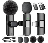 ChenQuanSarl-Micro Cravate Sans Fil, Mini-Microphone À Clip Plug-And-Play Avec Réduction De Bruit, Compatible Iphone, Android, Idéal Pour Enregistrement Vidéo, Vlogs, Tiktok, Youtube, Streaming En Di