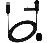 ChenQuanSarl-Microphone Cravate De Type C Compatible Avec Iphone 15 Pro , Galaxy S23/S22/S21, Android, Ipad 10, Ipad Pro Air 5, 4, Ordinateurs Pc Pour Vlogging, Entretiens, Diffusion En Direct, 1,5 M