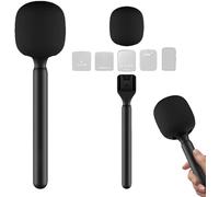 ChenQuanSarl-Microphone Interview Adaptateur Pour Rode Wireless Go Dji Mic Dji Mic 2 Poignée D'Entrevue De Microphone Go Adaptateur Sans Fil À Main Avec Mousse Anti-Vent