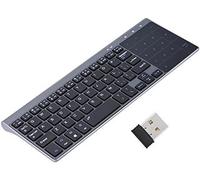 ChenQuanSarl-Mini Clavier Sans Fil 2,4 Ghz Avec Pavé Numérique Clavier Portable Ultra Fin Pour Ordinateur Portable Smart Tv Htpc Android